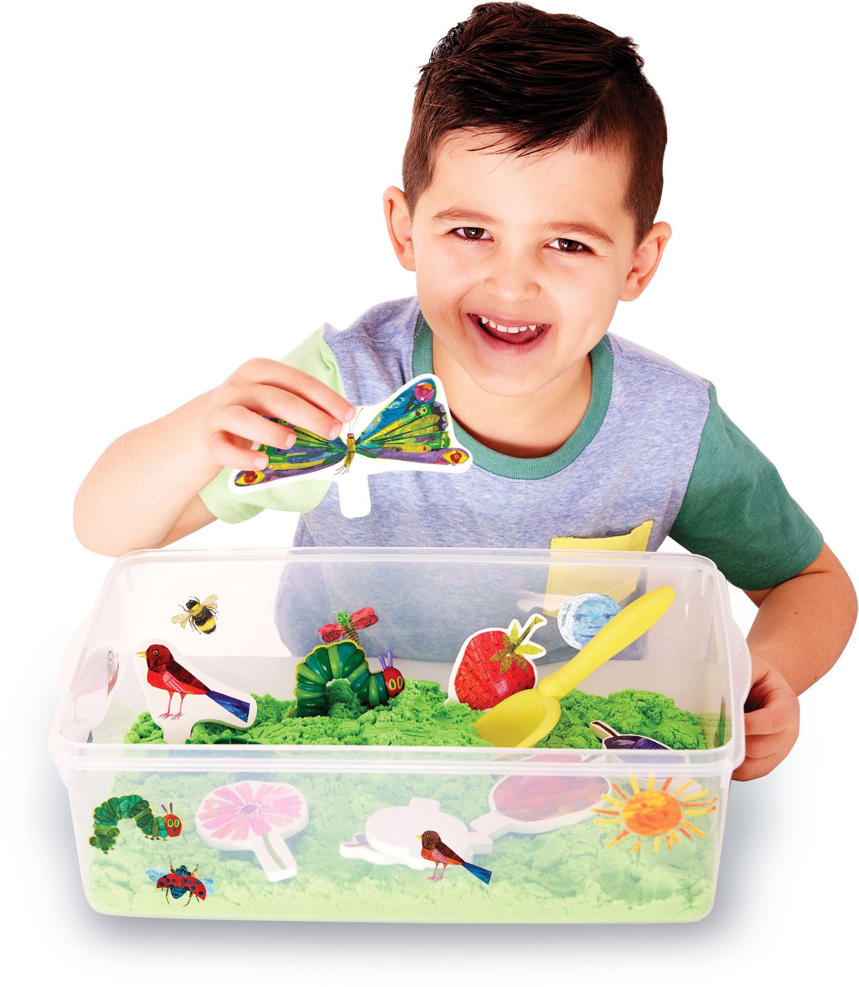 The Very Hungry Caterpillar Sensory Bin