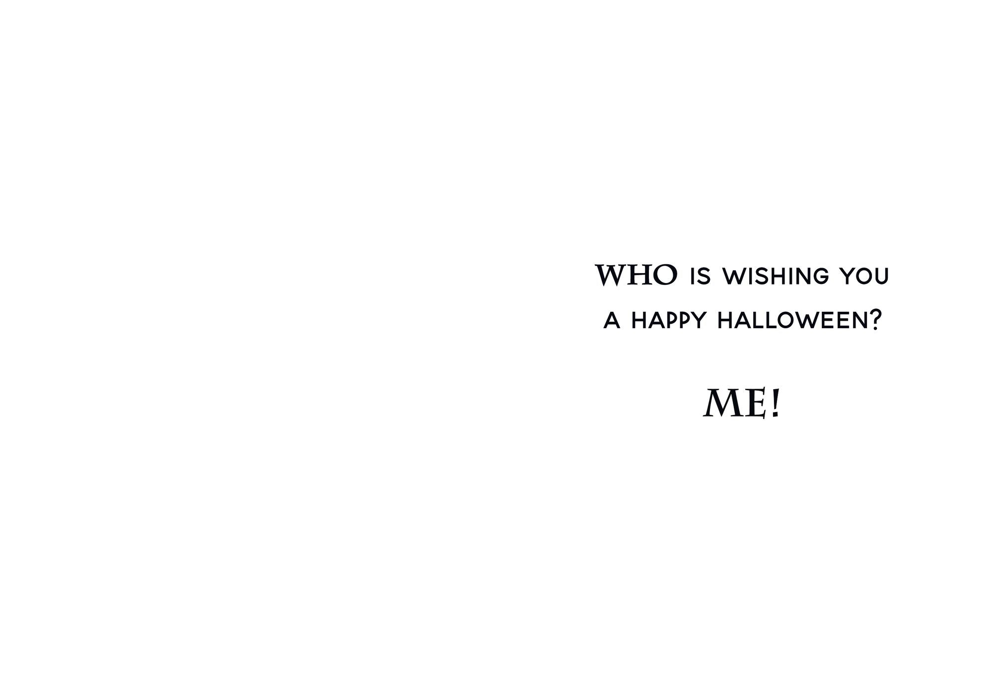 Halloween Greeting Card Magic Owl