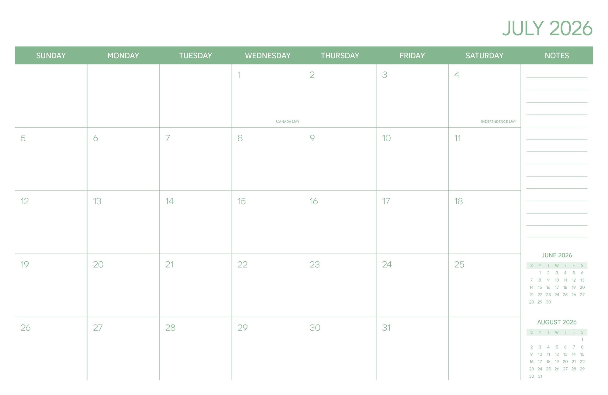 2025-2026 Surrey Planner Big Bold Butterflies