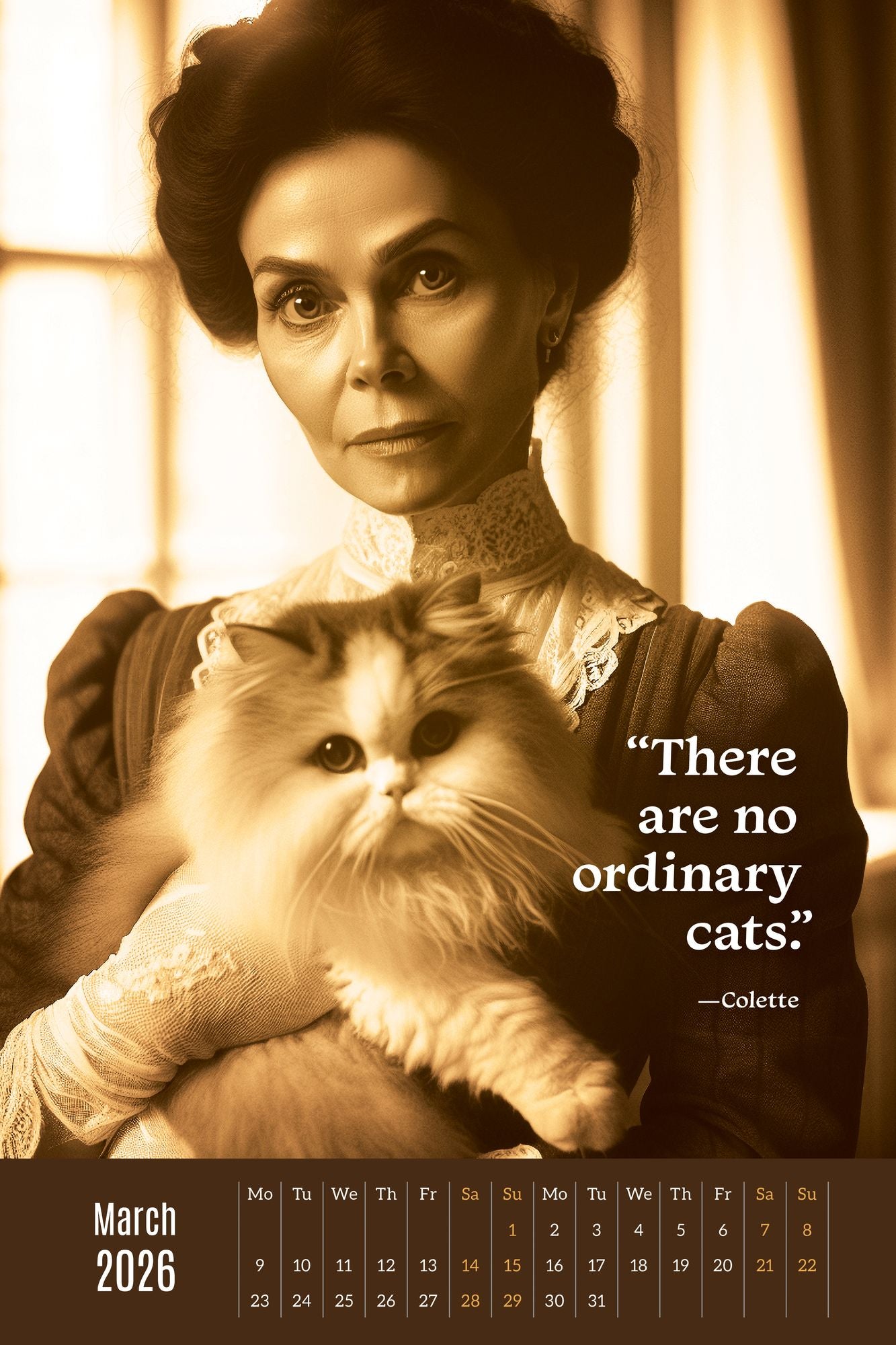 2026 AUTHORS & CATS OVERSIZED WALL CALENDAR - Exclusive