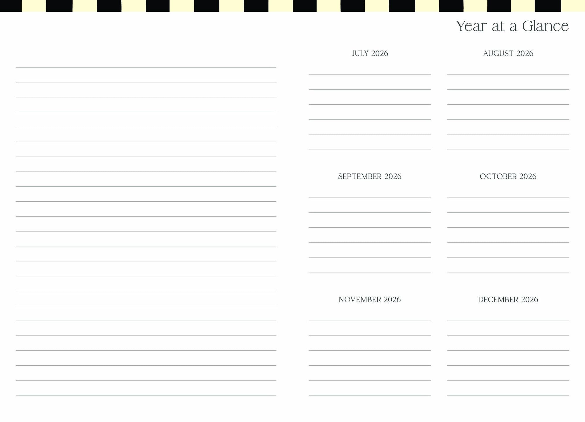 2026-2027 Super Pocket Planner Checker Cats