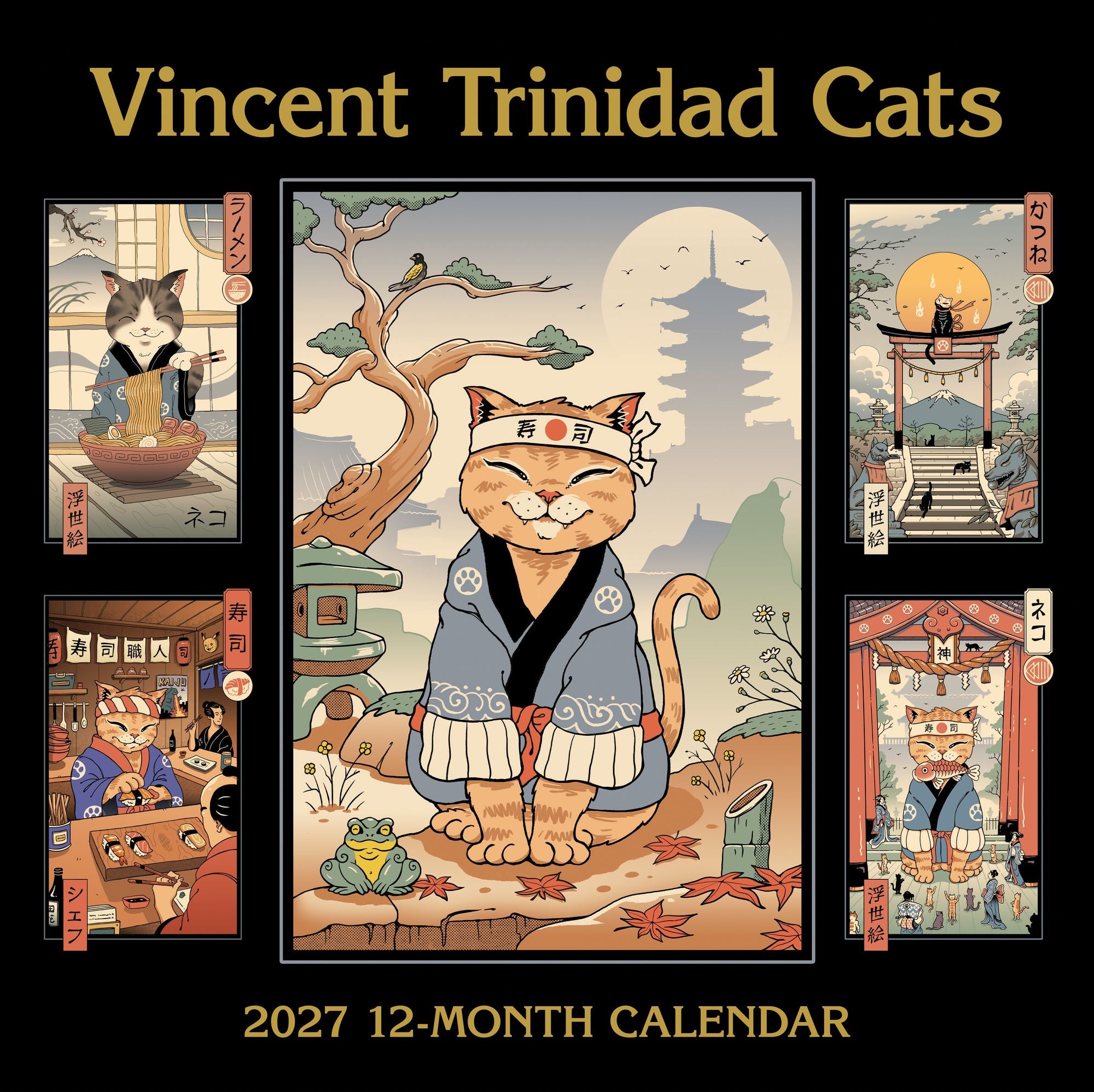 2027 Wall Calendar - Vincent Trinidad Cats