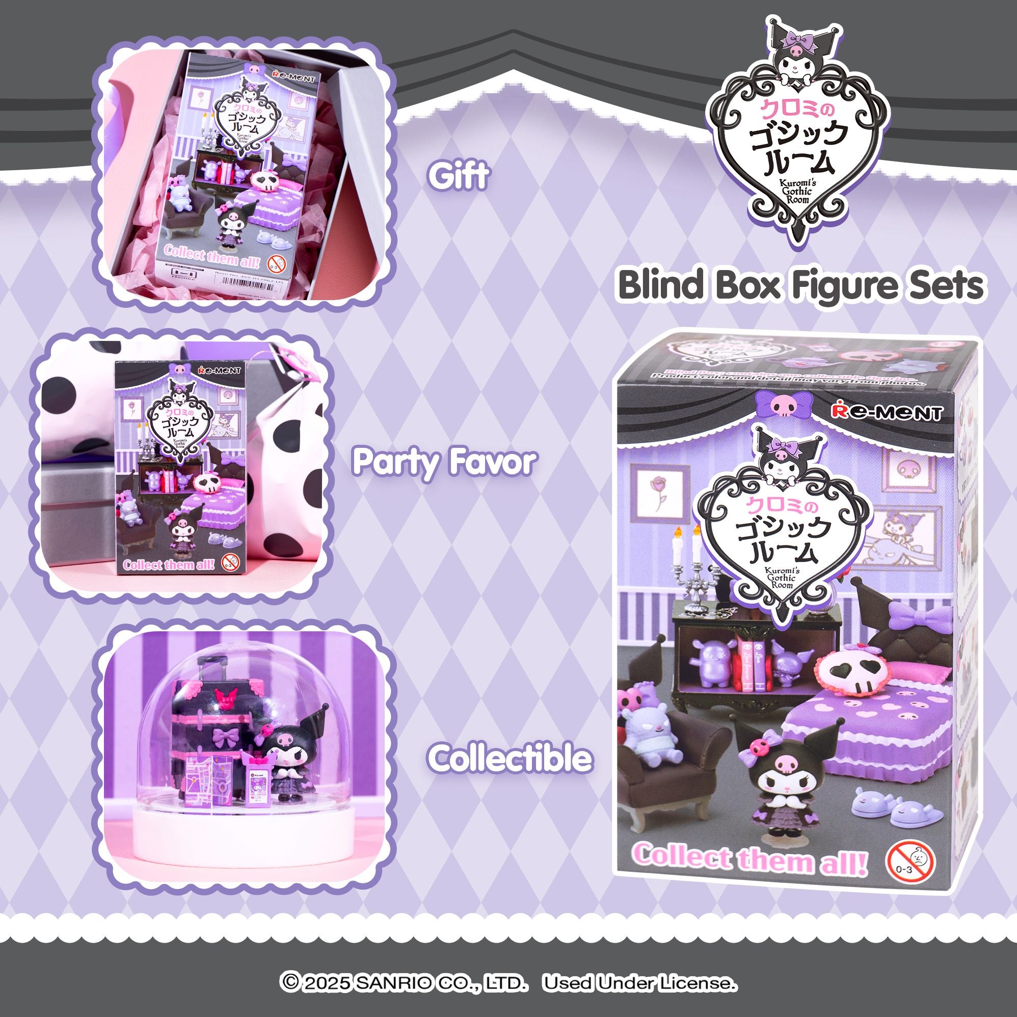 Sanrio Blind Box Figure Set - Kuromi's Gothic Room