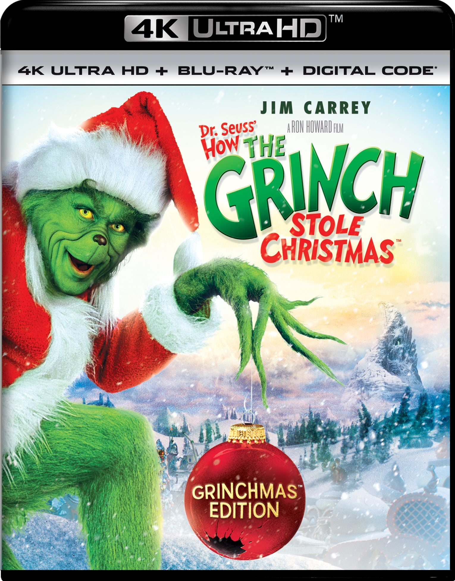 Dr. Seuss' How the Grinch Stole Christmas [4K Ultra HD Blu-ray]
