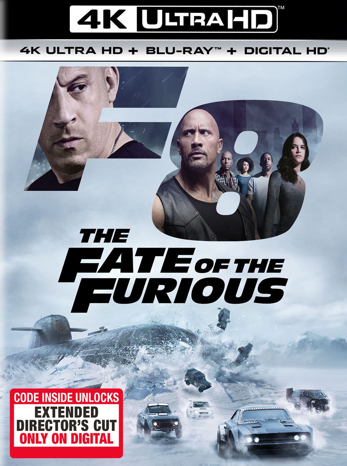 The Fate of the Furious [Includes Digital Copy] [4K Ultra HD Blu-ray/Blu-ray]