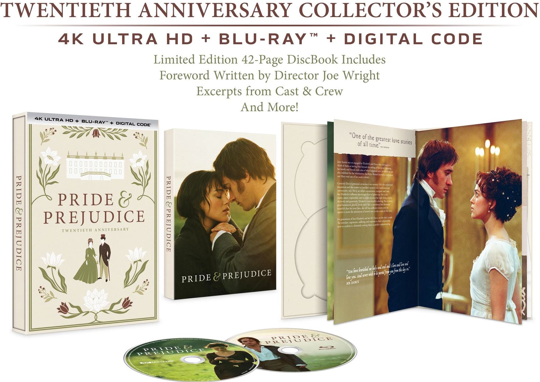 Pride and Prejudice: Twentieth Anniversary [4K Ultra HD Blu-ray]