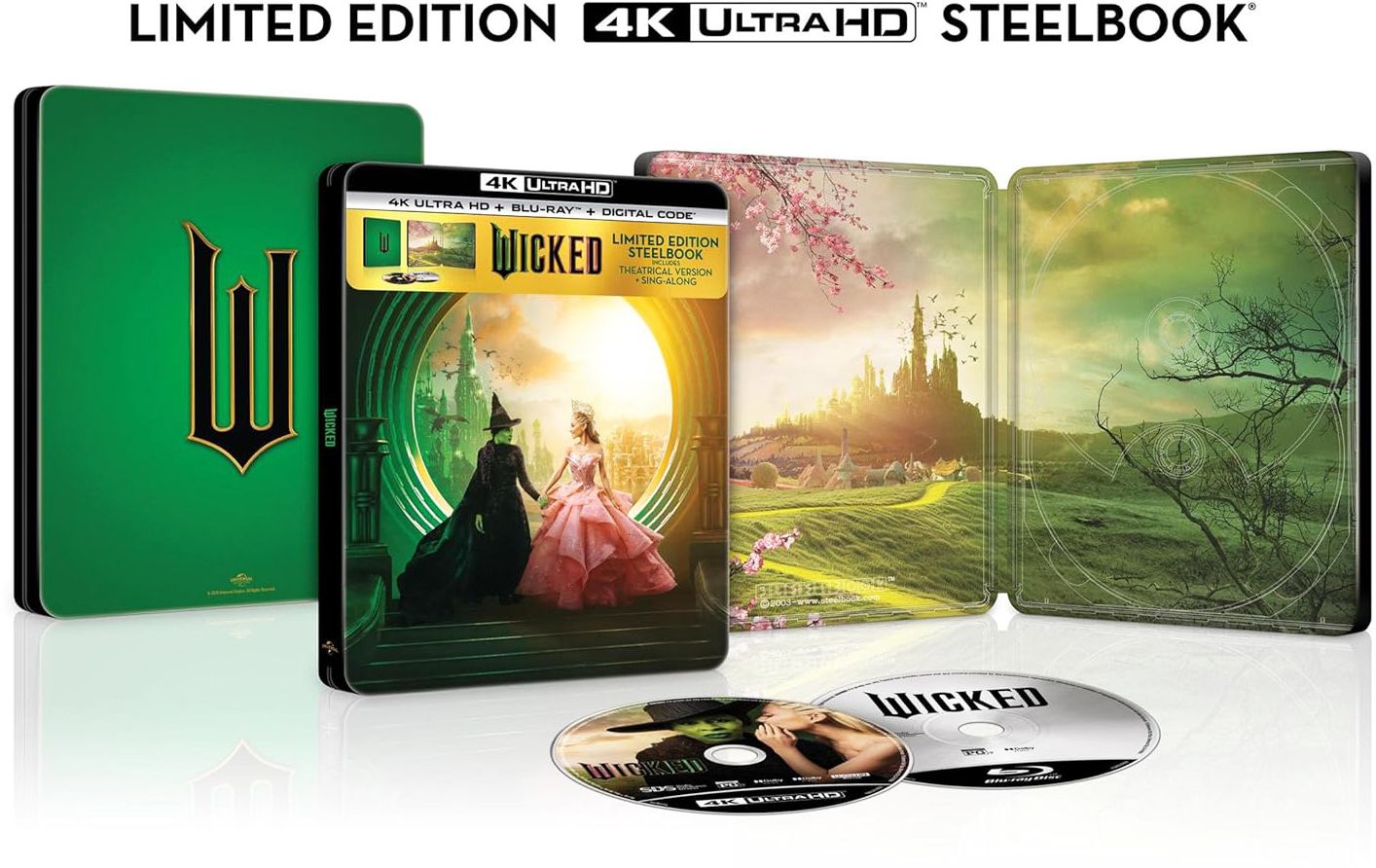 Wicked [4K Ultra HD + Blu-Ray + Digital] [Steelbook]