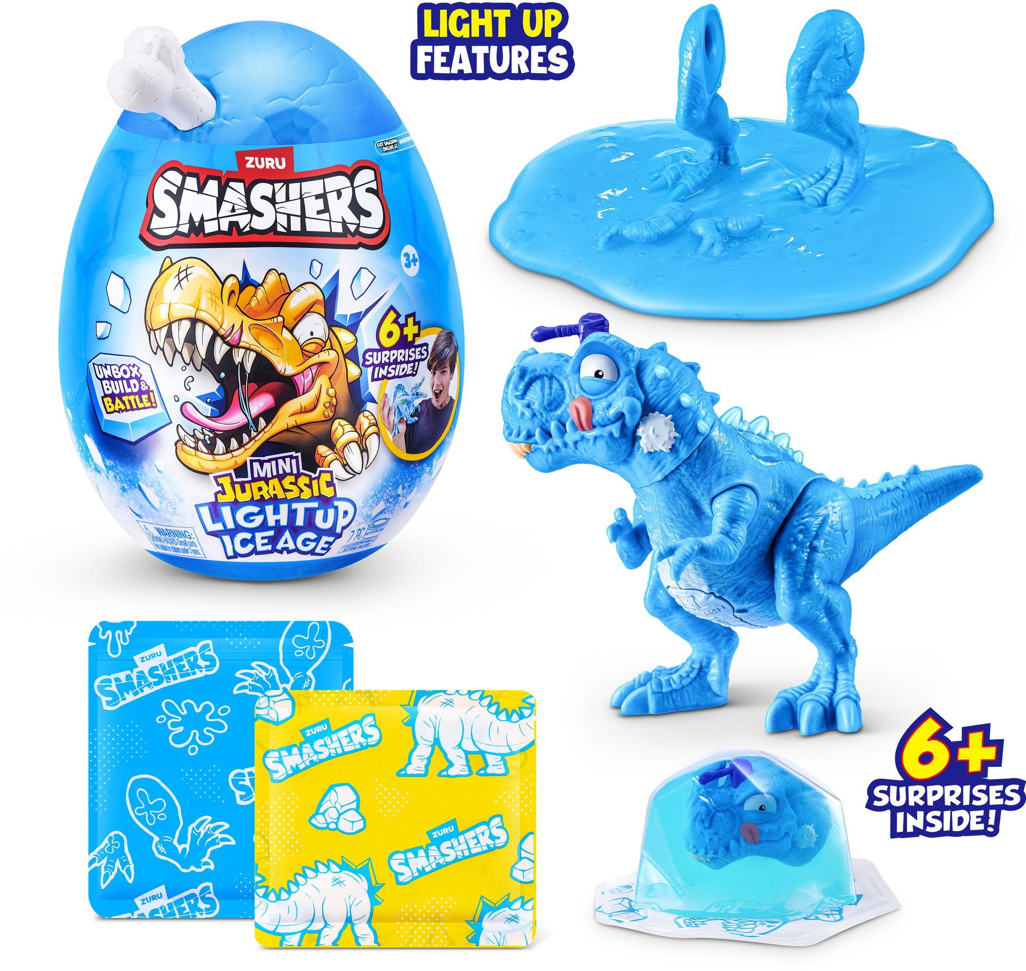 S001-SMASHERS-DINO ICE AGE-SERIES 1-EGG SMALL-SHRINK WRAP,24PCS/CTN