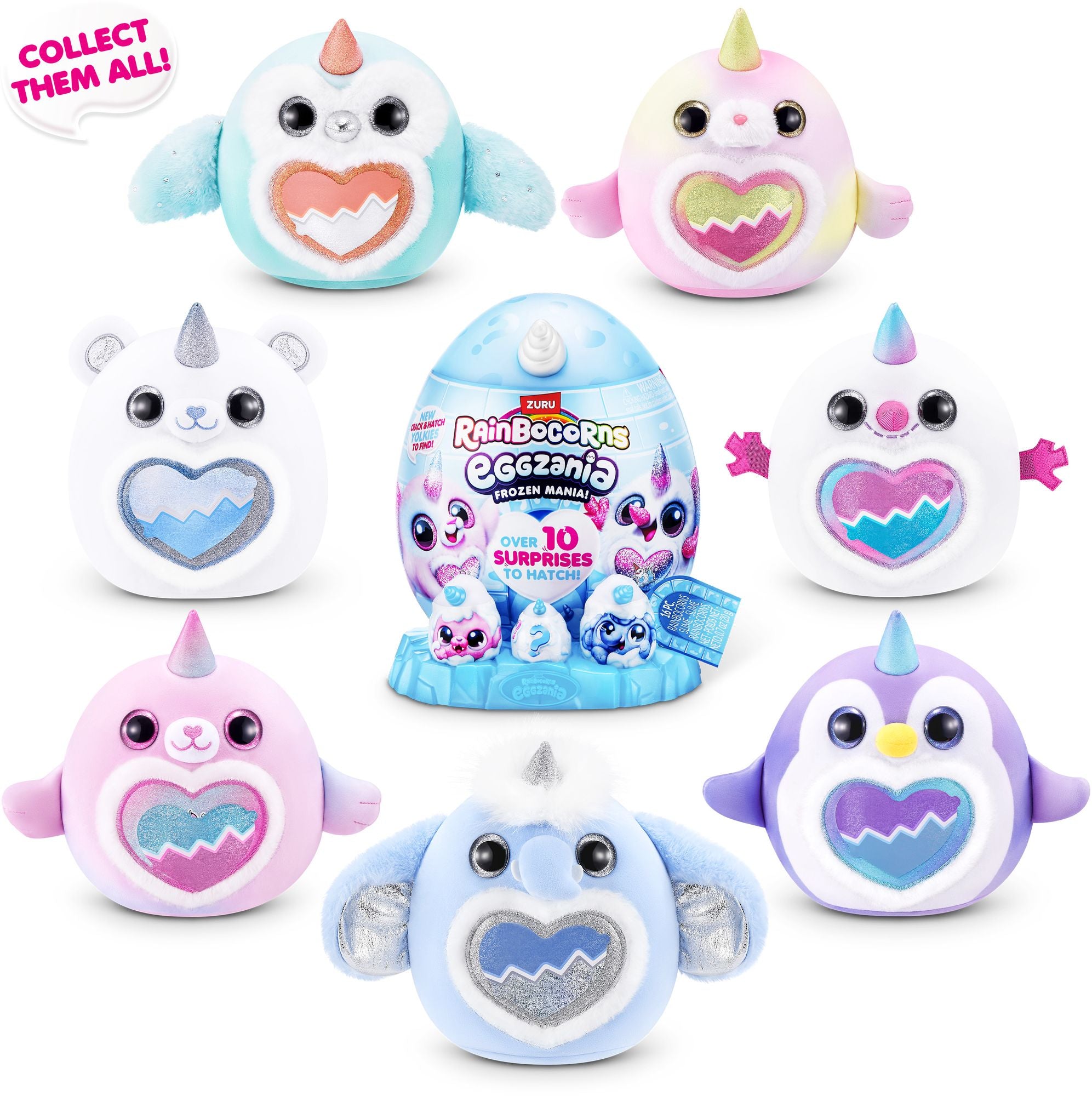 S001-RAINBOCORNS-EGGZANIA-SERIES 1-FROZEN MANIA-SHRINK WRAP,12PCS/CTN