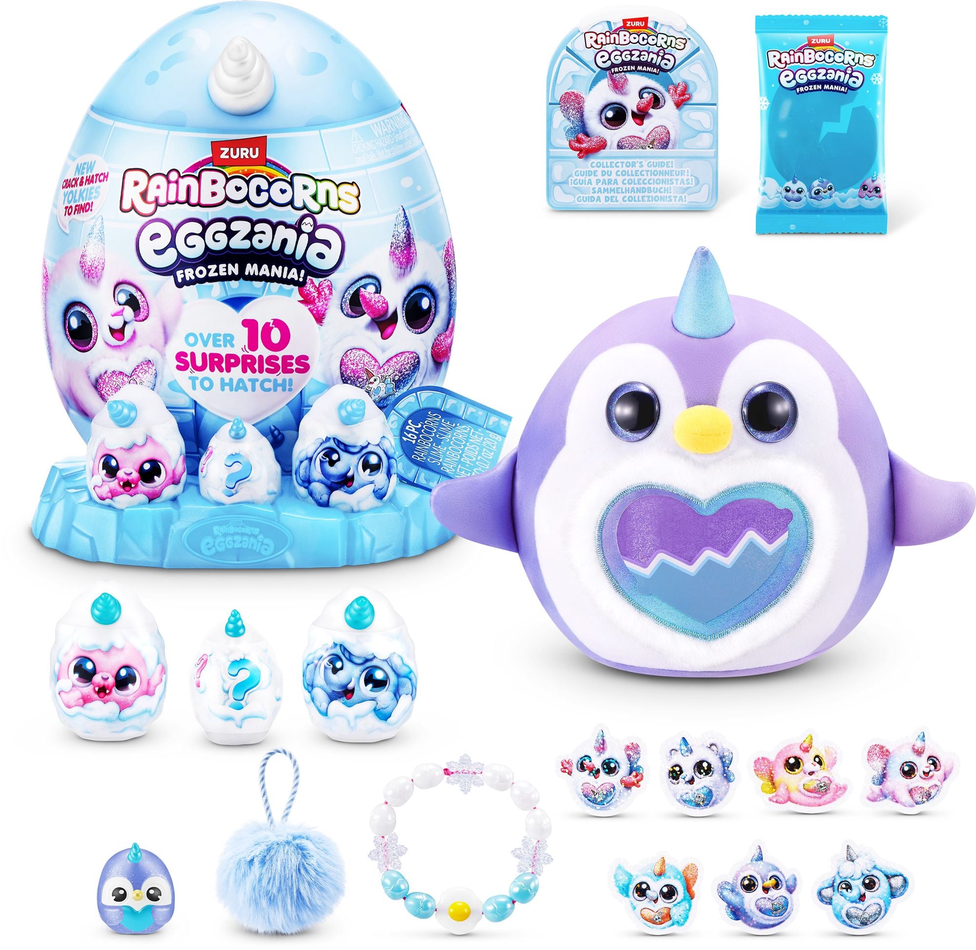 S001-RAINBOCORNS-EGGZANIA-SERIES 1-FROZEN MANIA-SHRINK WRAP,12PCS/CTN