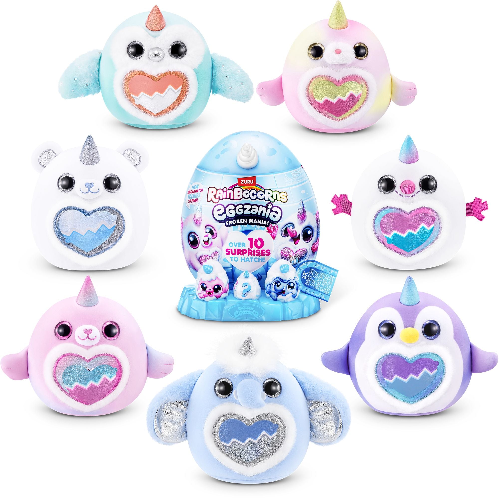 S001-RAINBOCORNS-EGGZANIA-SERIES 1-FROZEN MANIA-SHRINK WRAP,12PCS/CTN