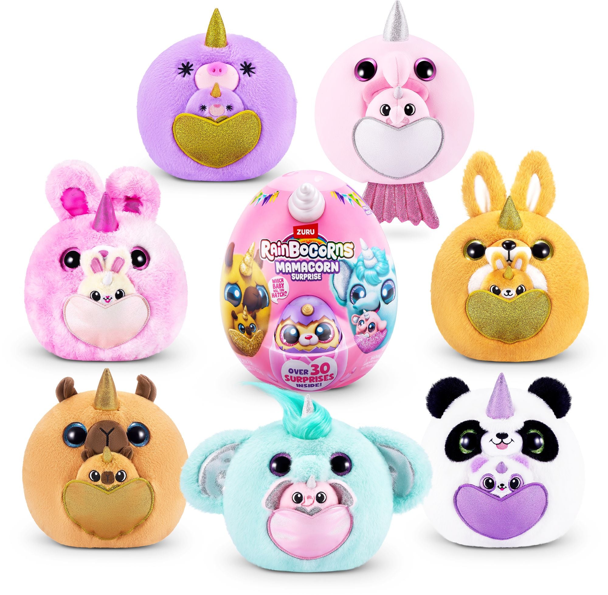 S001-RAINBOCORNS-MAMACORN SURPRISE-SERIES 1-PLUSH MEDIUM-SHRINK WRAP,6pcs/CTN
