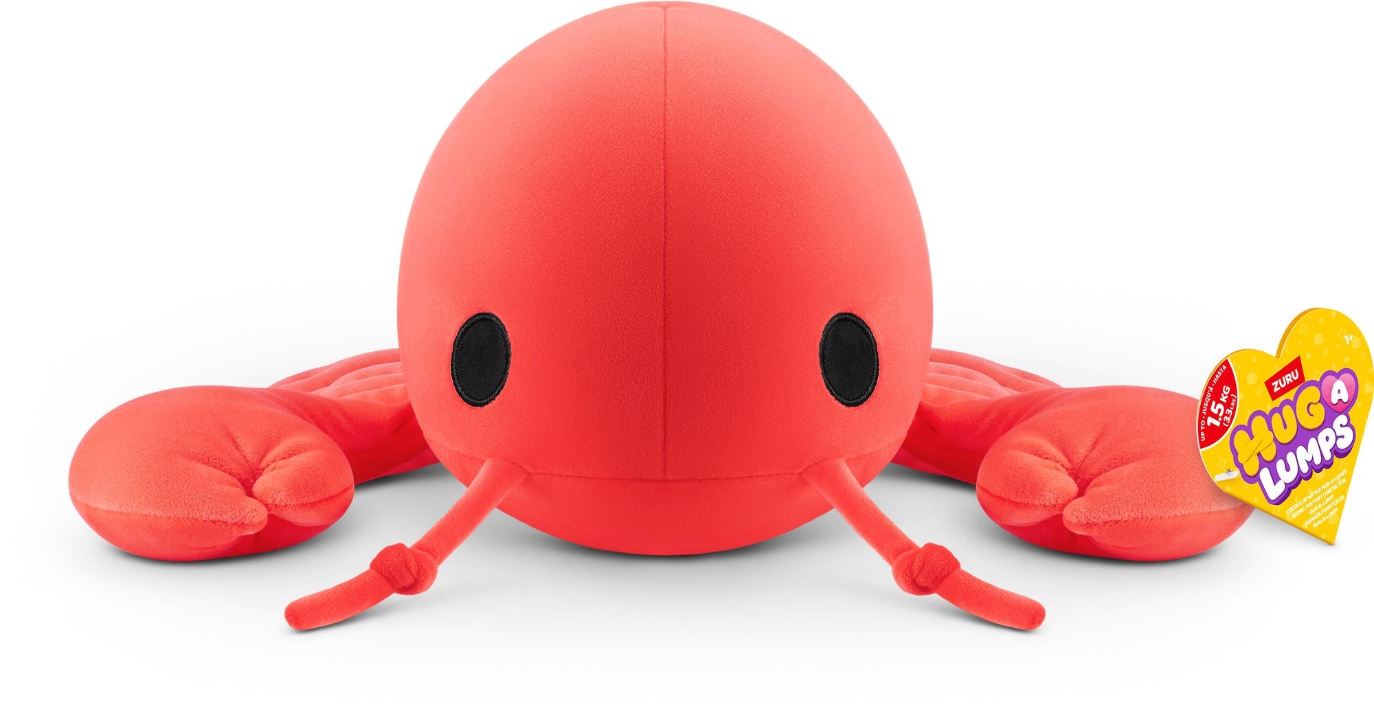 S004-HUG A LUMPS-PLUSH MEDIUM Lobster(Lenny)-SERIES 2-PLUSH-HANG TAG,5PCS/CTN