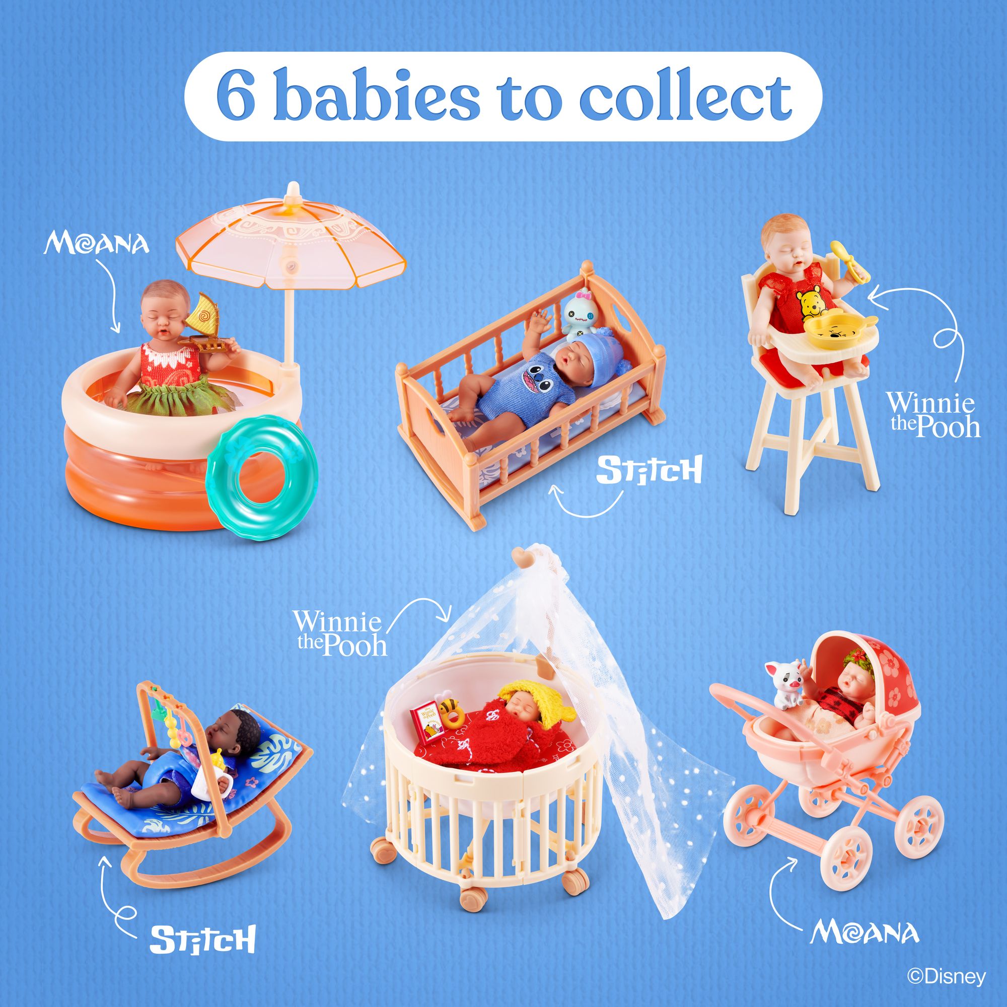 S001-MY MINI-MY MINI BABY DISNEY-SERIES 1-CAPSULE,2PK IN PVC TUBE,12PCS/CTN