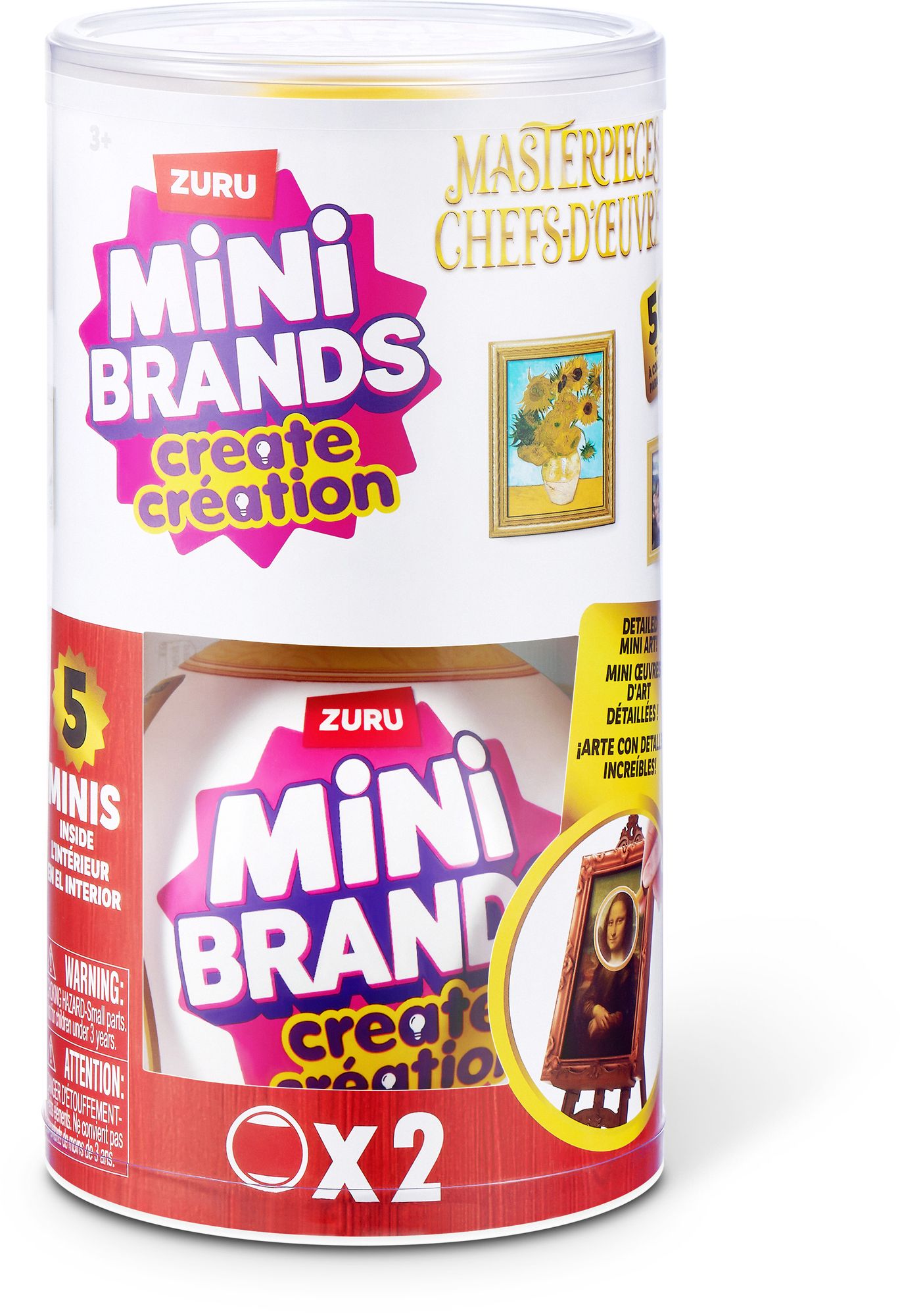 S001-MINI BRANDS-MASTERPIECES-SERIES 1-CAPSULE,2PK IN PVC TUBE,12PCS/CTN