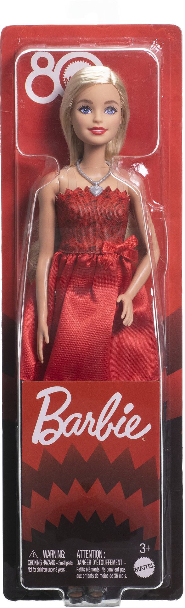 BARBIE 80TH ANNIVERSARY RED DOLL
