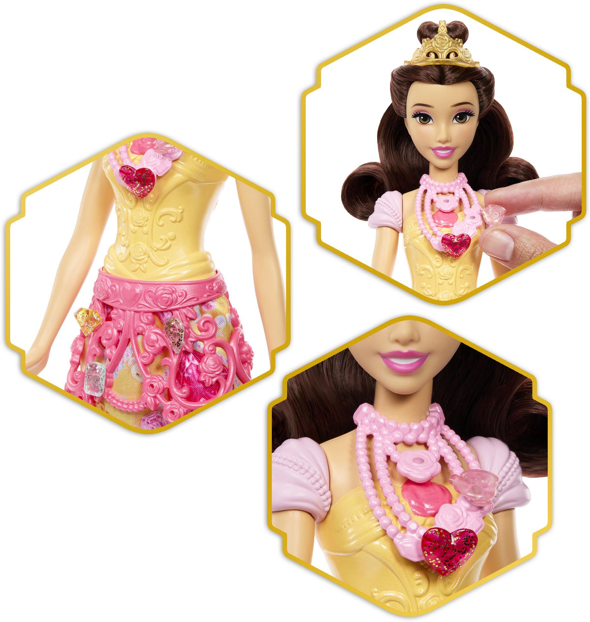 Disney Princess JEWEL REVEAL¿ Belle Doll JHL51