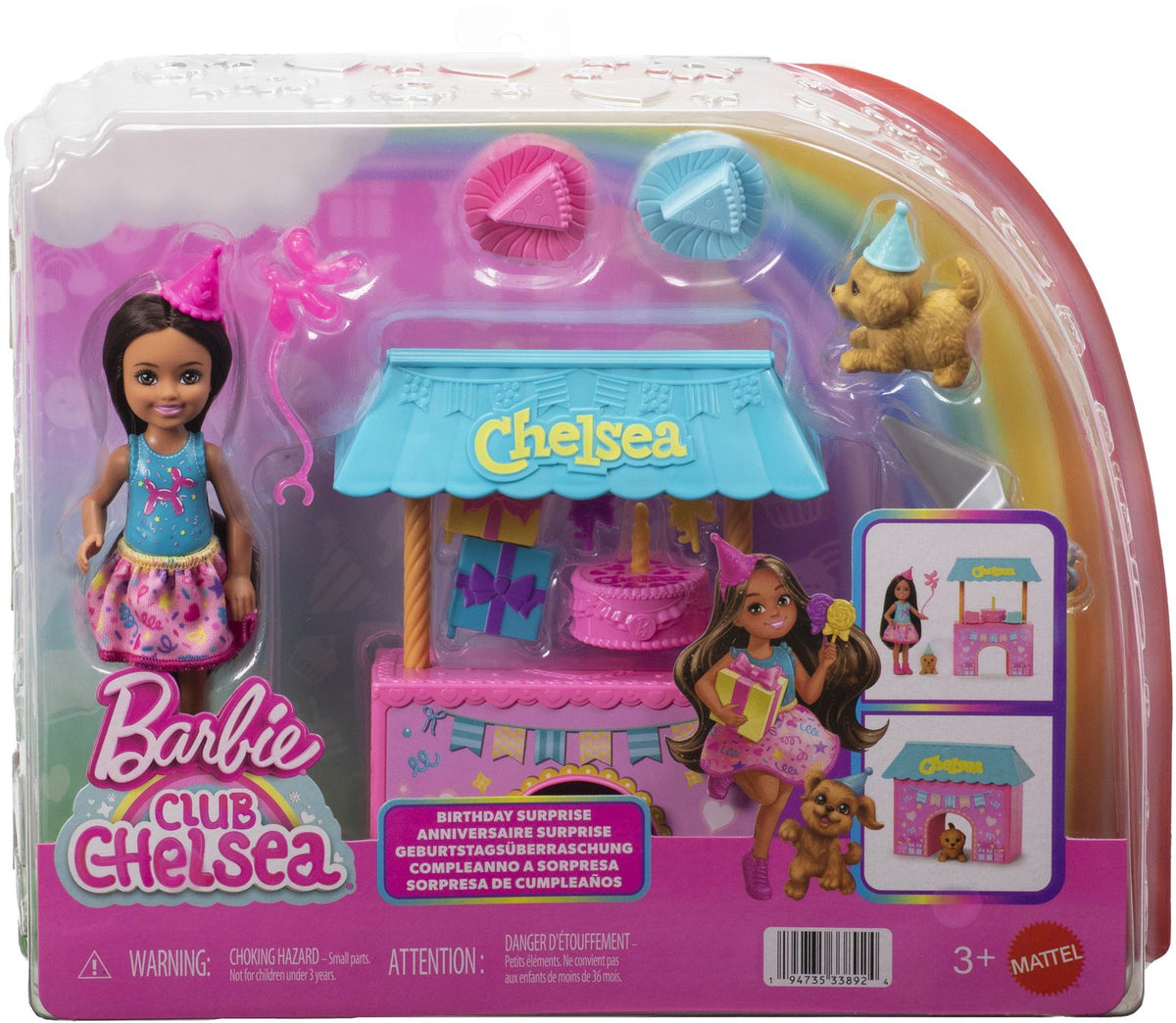 BARBIE® CLUB CHELSEA¿ Birthday Surprise Doll and Accessories JJB41