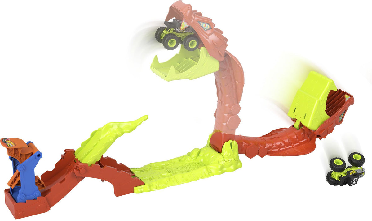 HOT WHEELS® Monster Trucks SNAKE SLAM TAKEDOWN¿ Playset JJN44