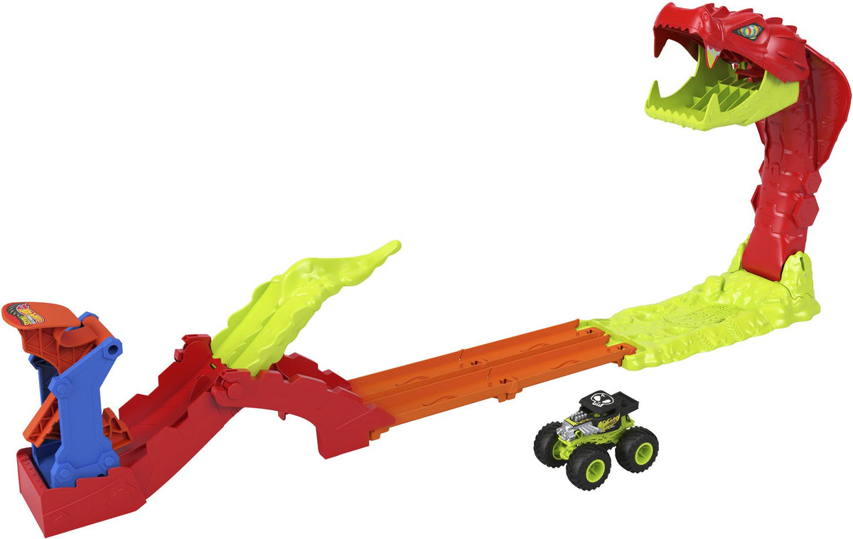 HOT WHEELS® Monster Trucks SNAKE SLAM TAKEDOWN¿ Playset JJN44