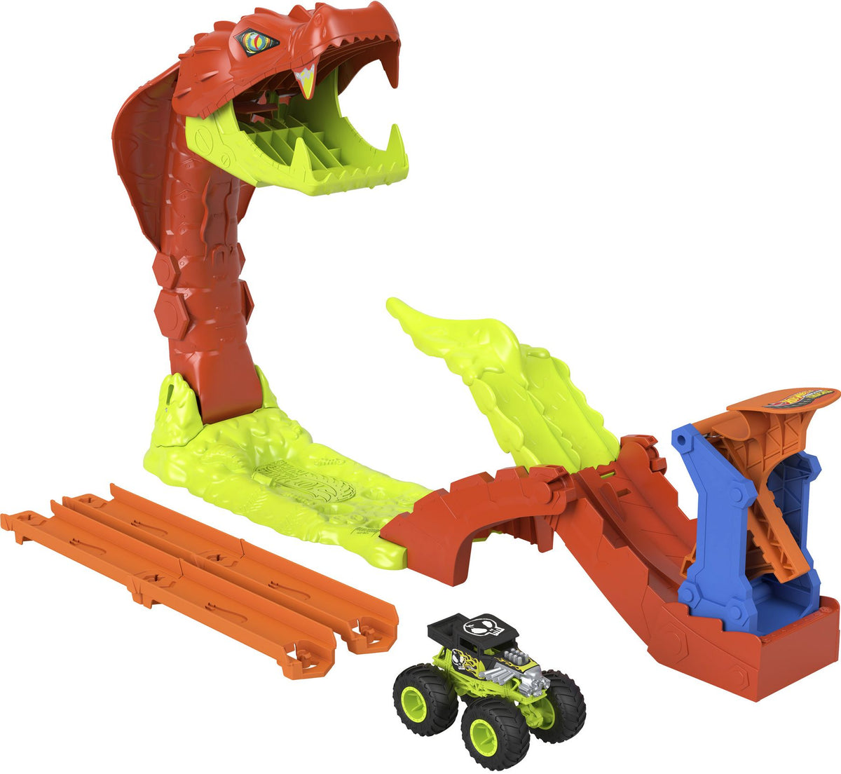 HOT WHEELS® Monster Trucks SNAKE SLAM TAKEDOWN¿ Playset JJN44