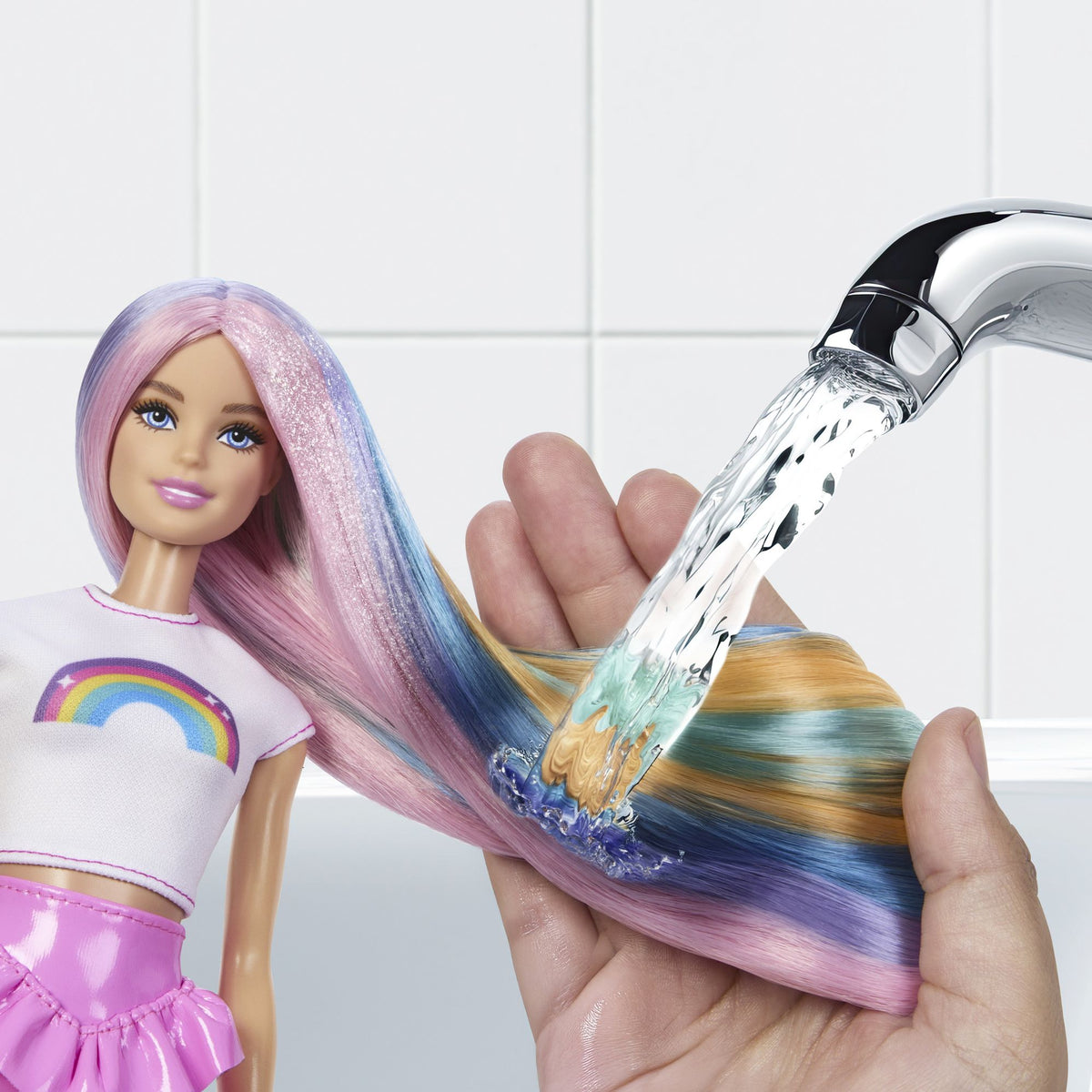 BARBIE RAINBOW SPARKLE HAIR PLAY 1 JJP07