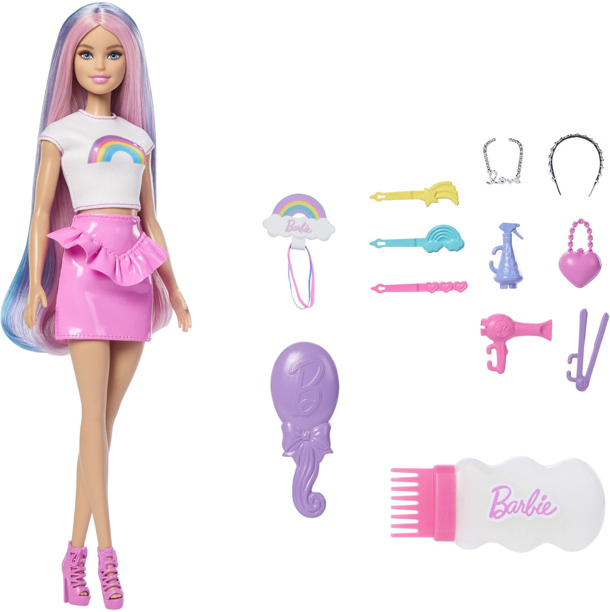 BARBIE RAINBOW SPARKLE HAIR PLAY 1 JJP07