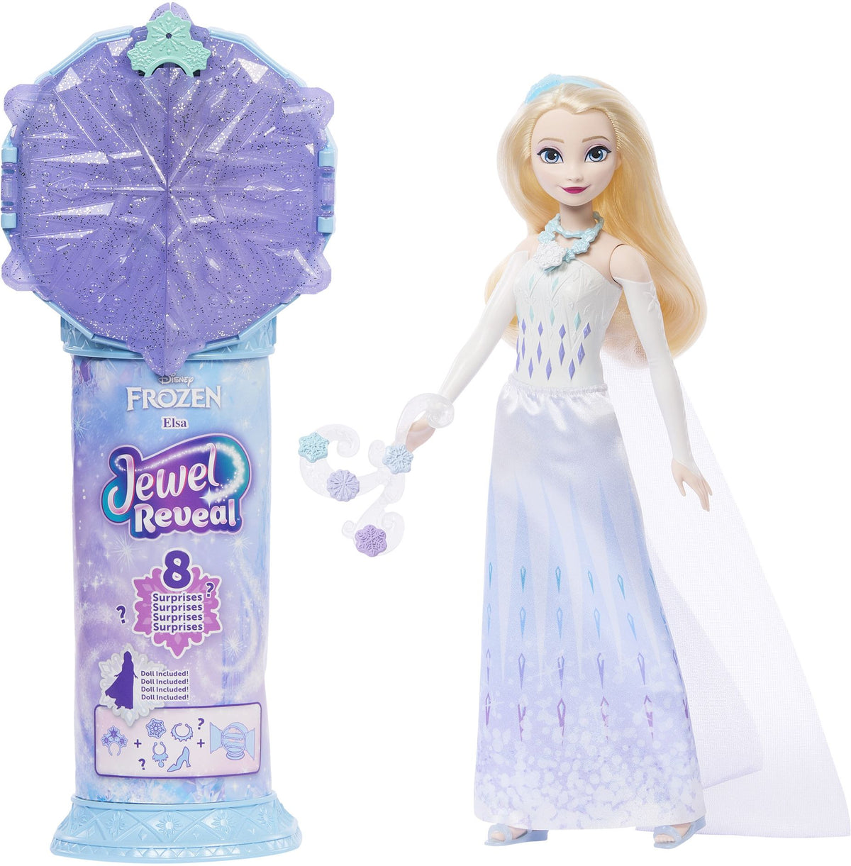 Disney Frozen JEWEL REVEAL¿ Elsa Doll JJY36