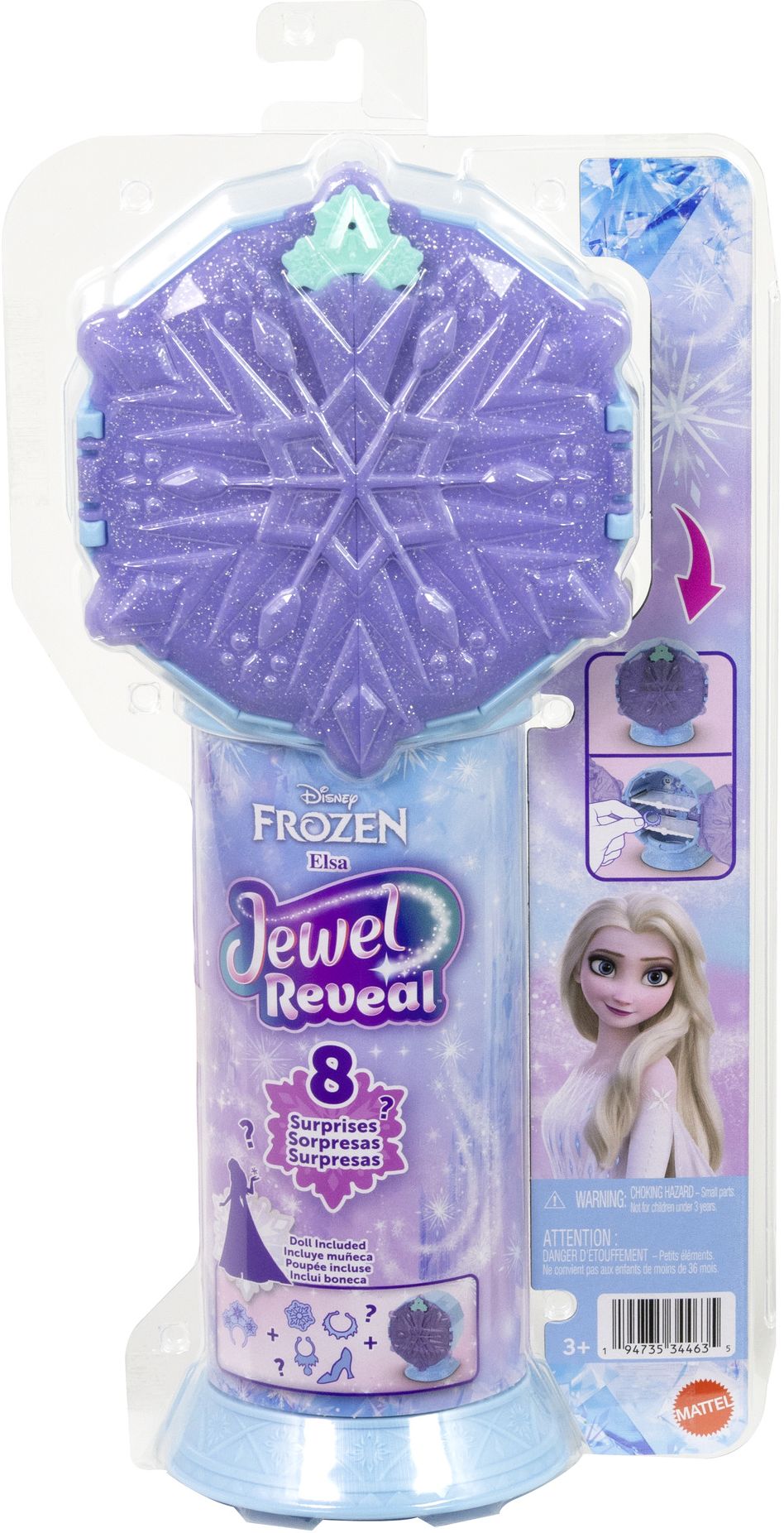 Disney Frozen JEWEL REVEAL¿ Elsa Doll JJY36