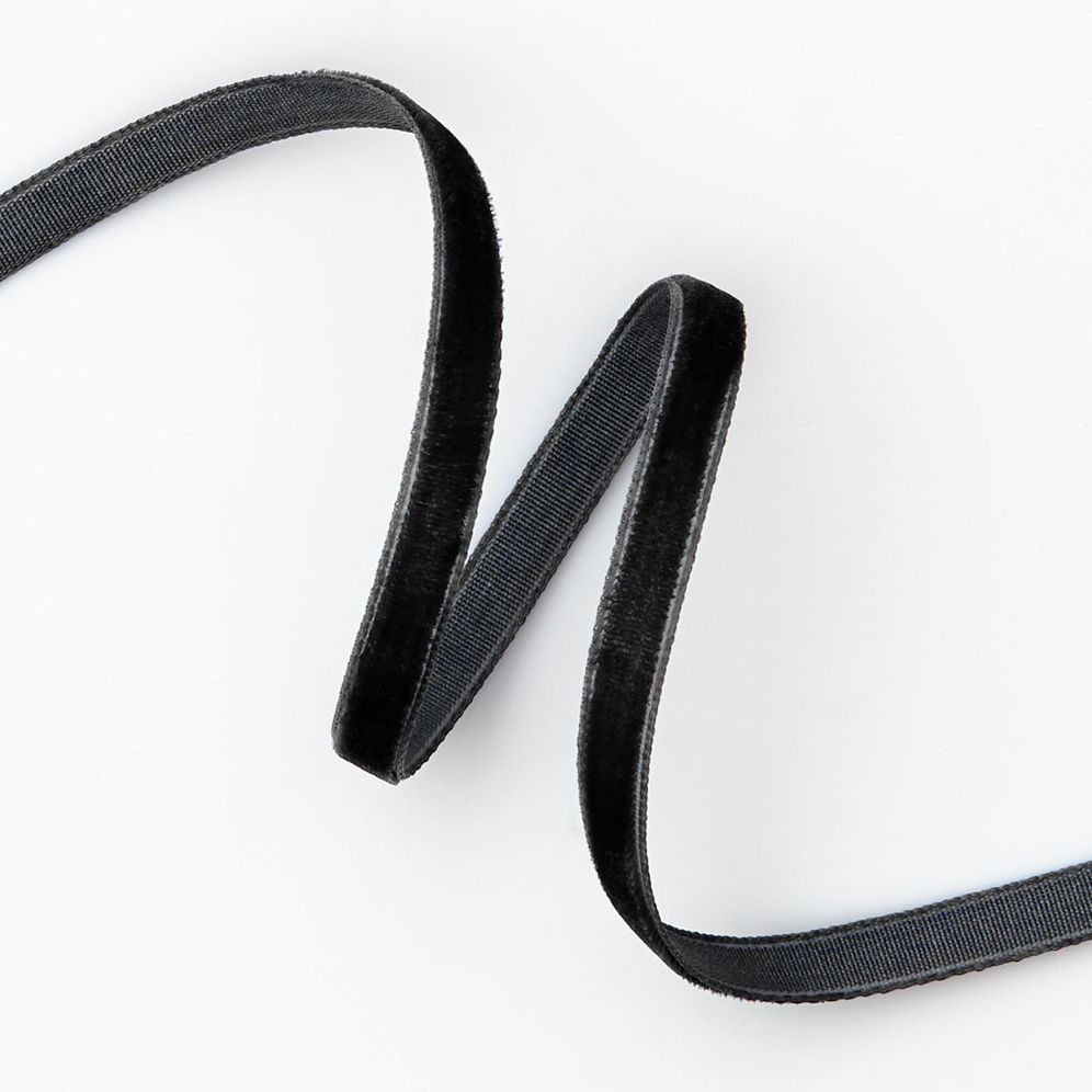 Black Velvet Ribbon 1/4" 10YD
