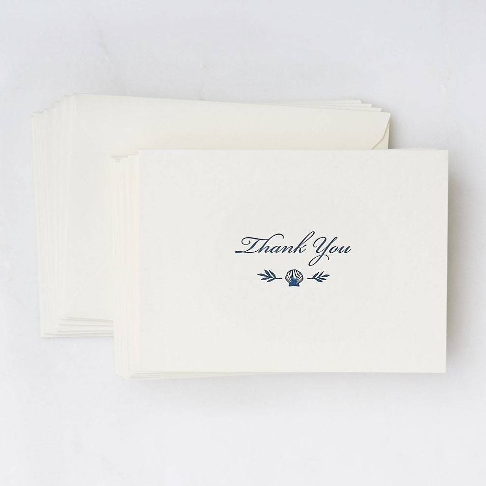 Seashell Thank You Card Set
