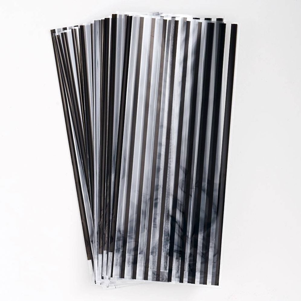 Black and White Stripe Cello Bags