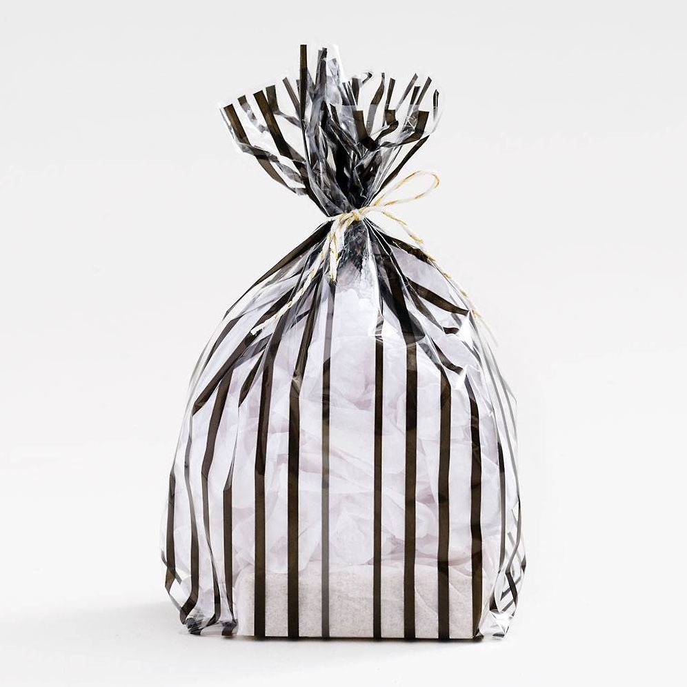 Black and White Stripe Cello Bags