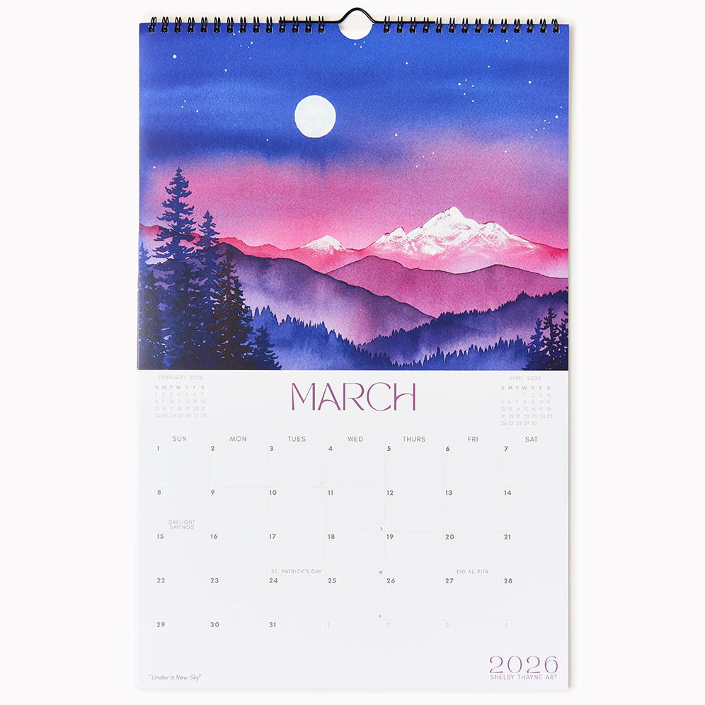 2026 Mountain Art Wall Calendar