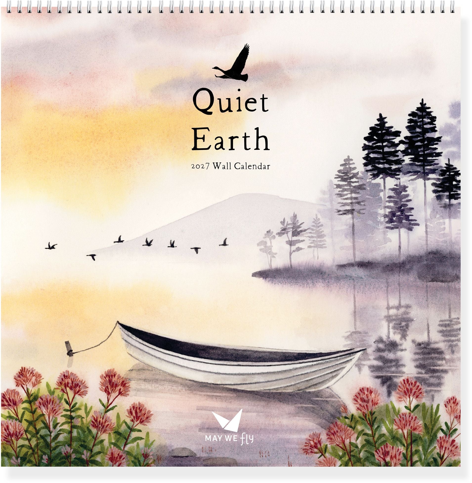 2027 Quiet Earth Watercolor Landscape Wall Calendar