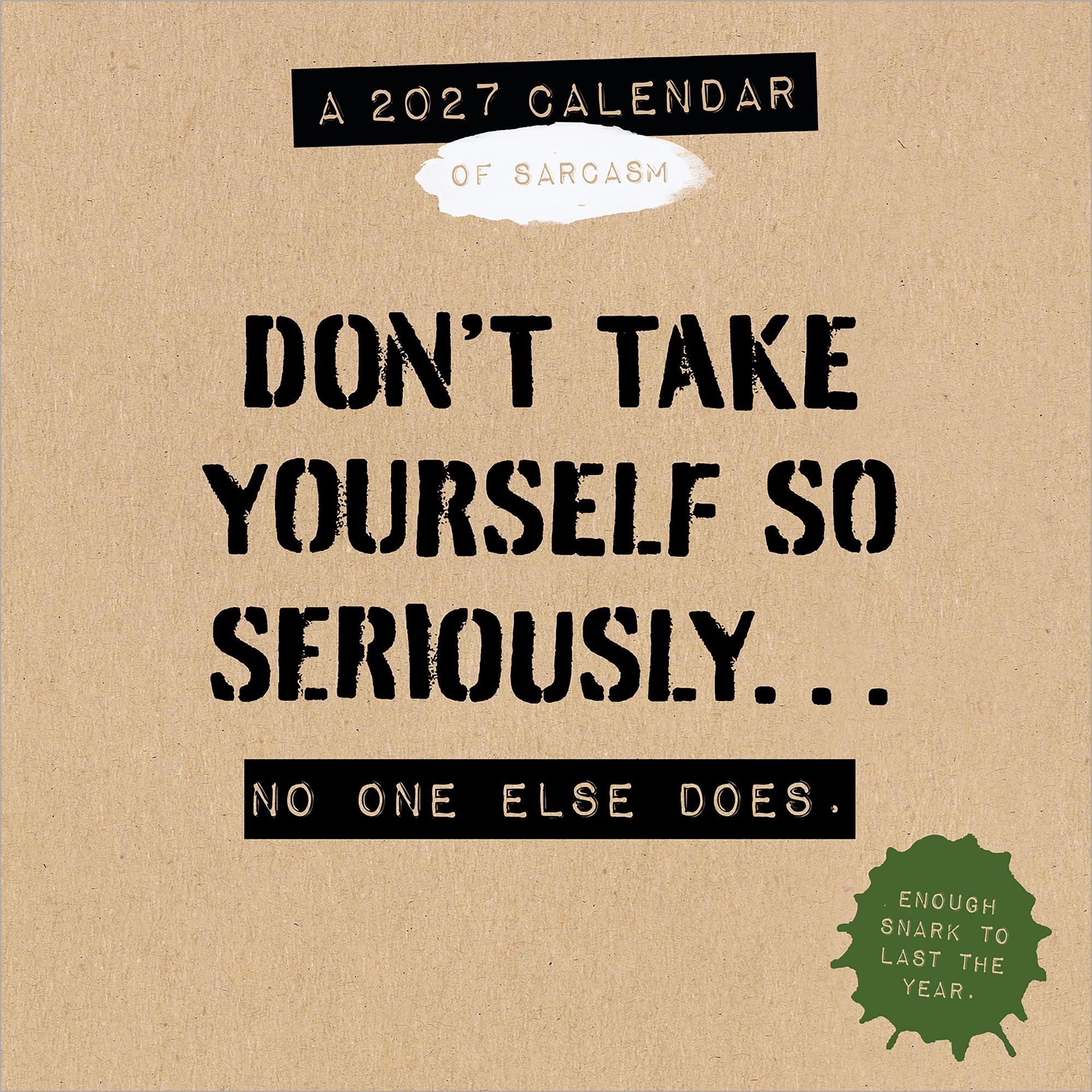 2027 Anti Affirmations/Daily Sarcasm Daily Desktop Calendar
