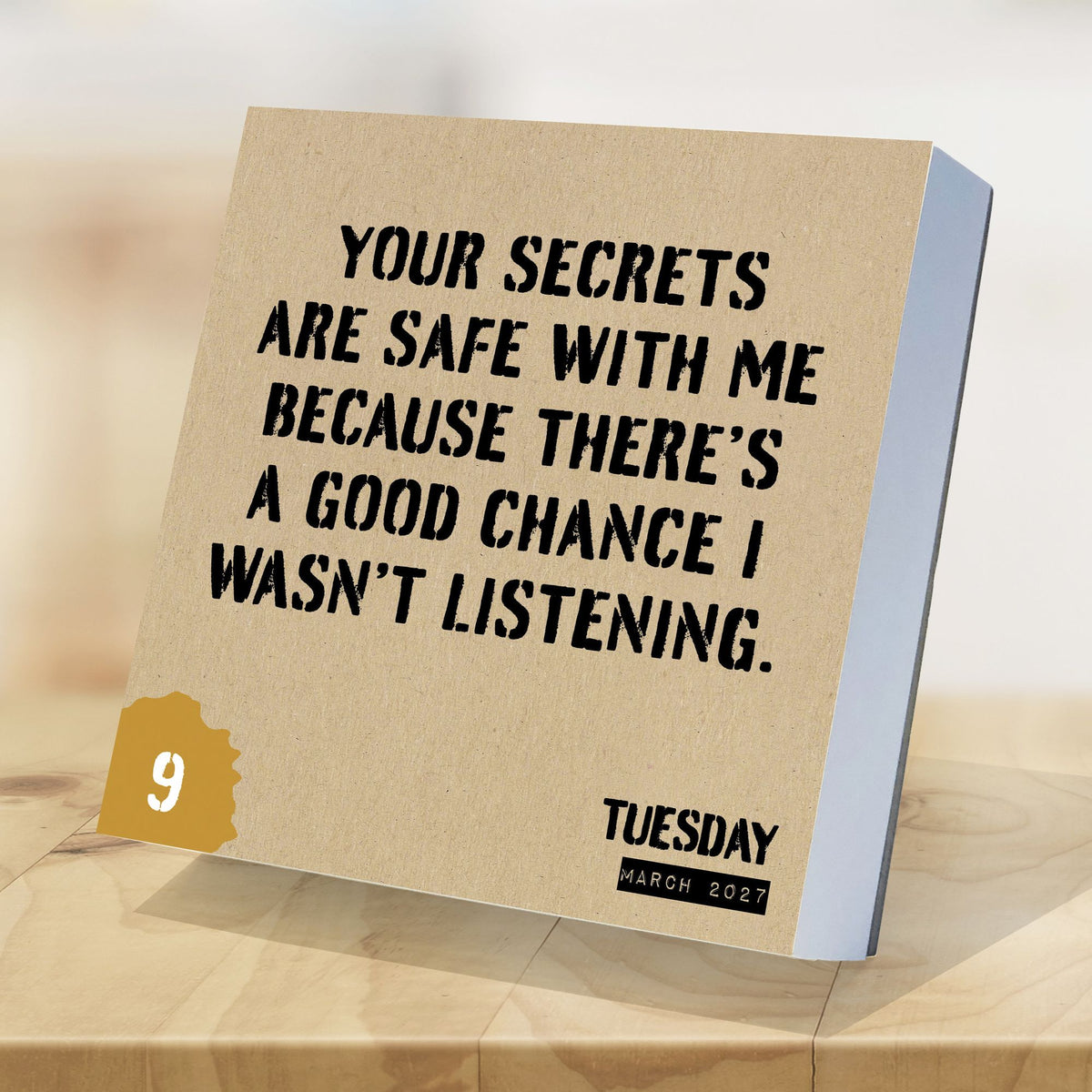 2027 Anti Affirmations/Daily Sarcasm Daily Desktop Calendar