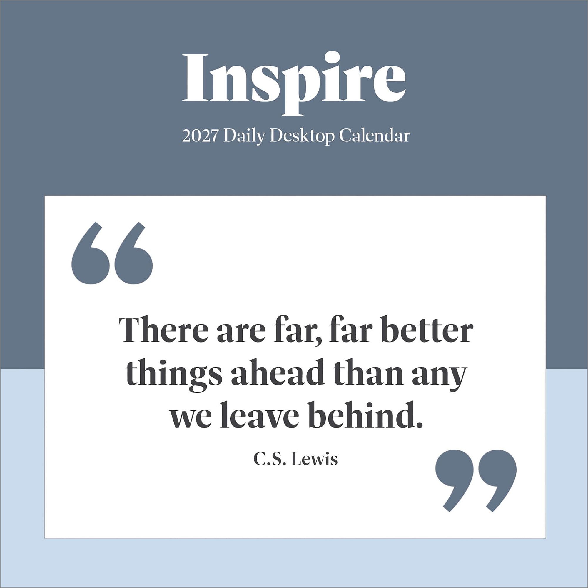 2027 Inspire Daily Desktop Calendar