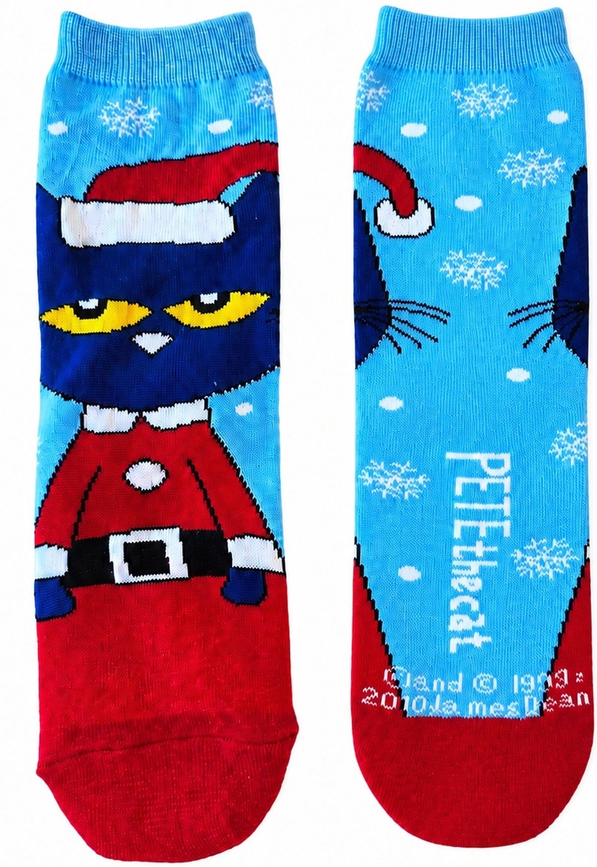 Pete the Cat Santa 2 Pair Kids Crew Sock Gift Set
