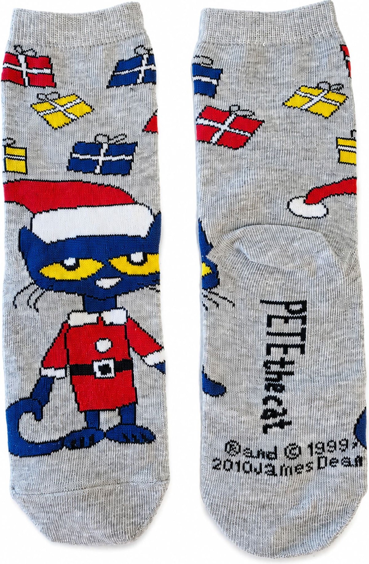 Pete the Cat Santa 2 Pair Kids Crew Sock Gift Set