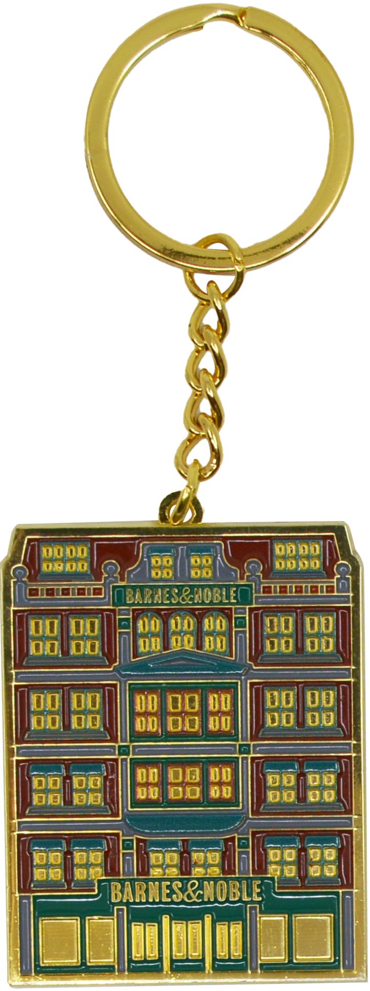 Book Lover's Keychain - Un Sqr Gold