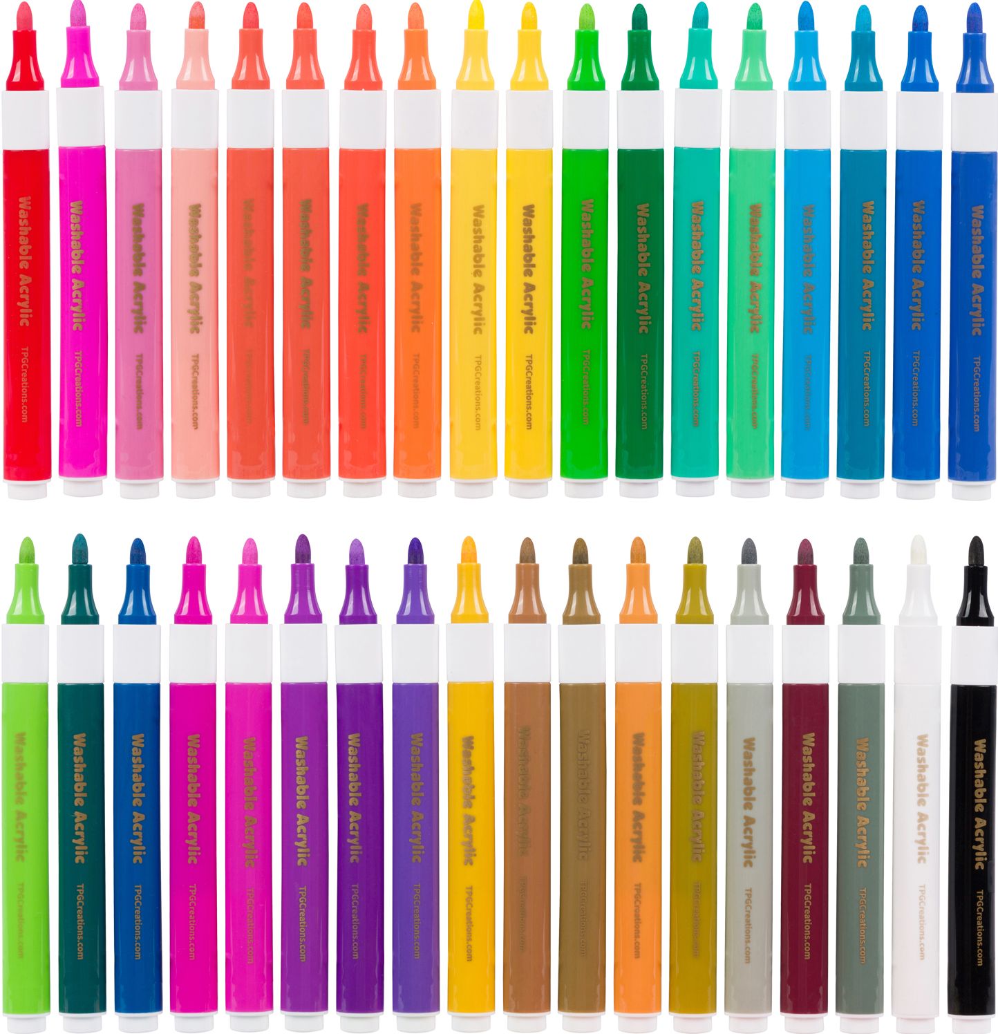 Magic Stix, Washable Acrylic Markers, 36 colors