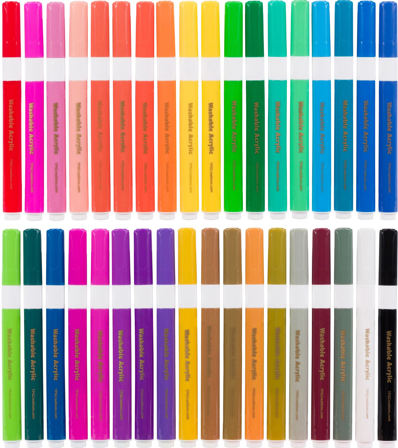 Magic Stix, Washable Acrylic Markers, 36 colors
