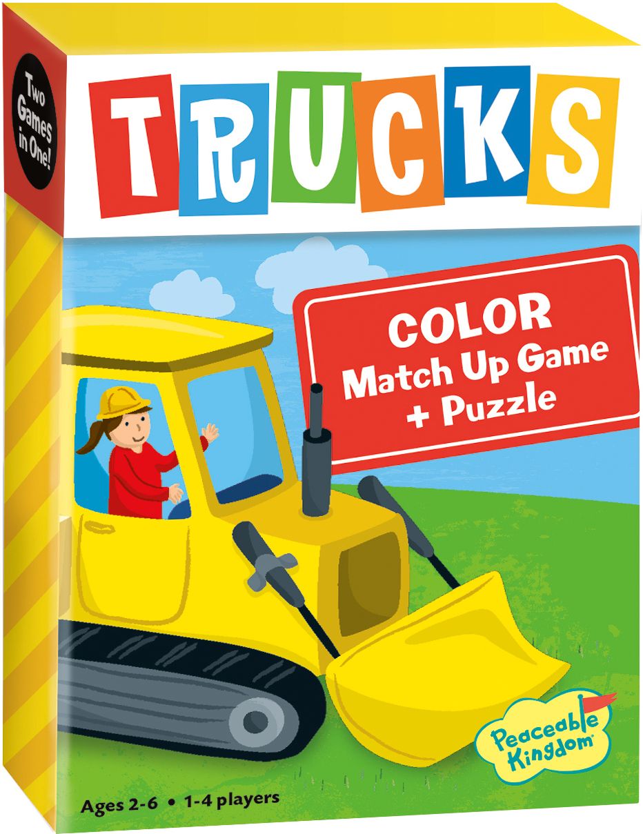Trucks Match Up Game + Puzzle by Peaceable Kingdom