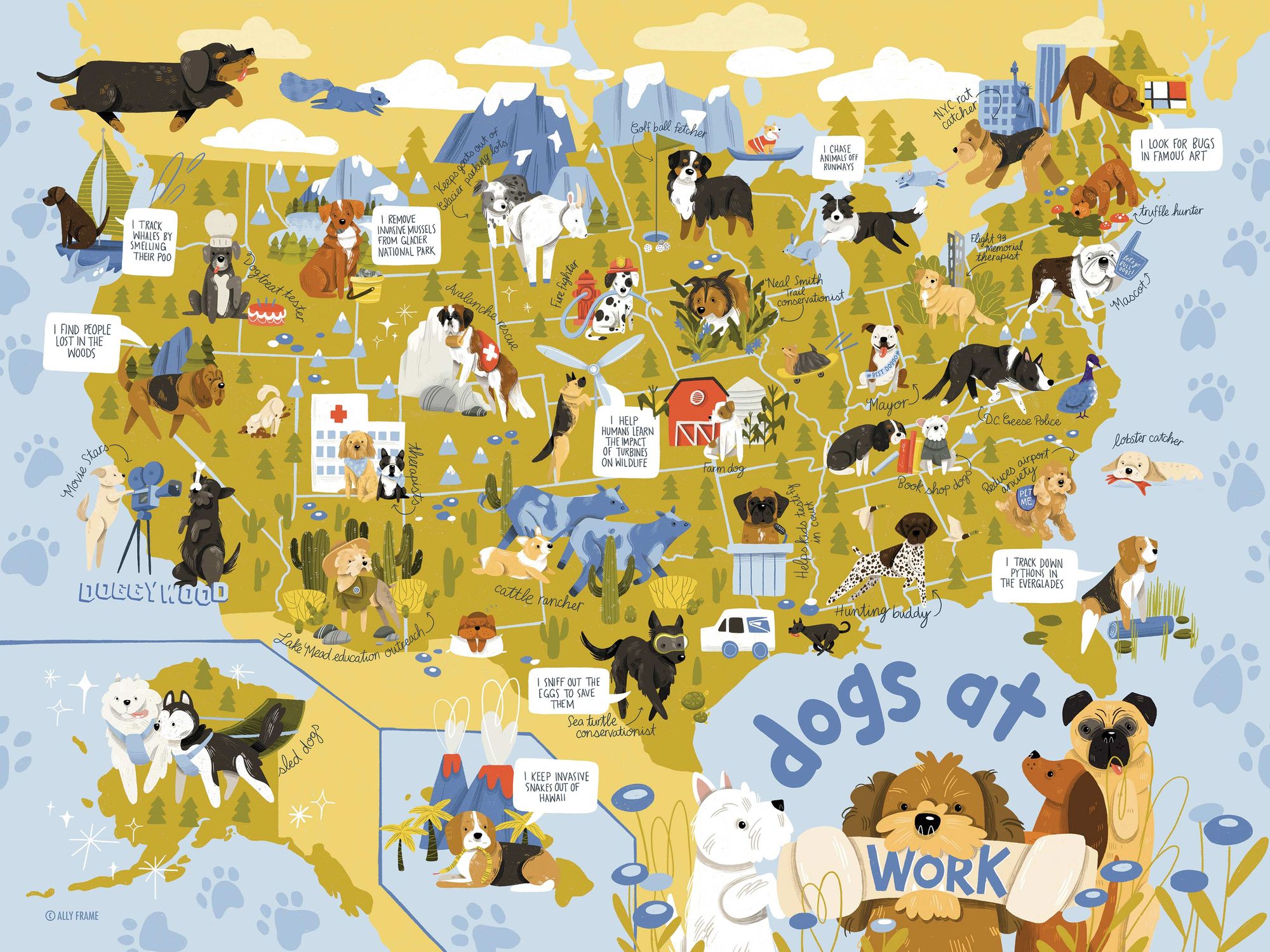 Dogs at Work 500 piece puzzle