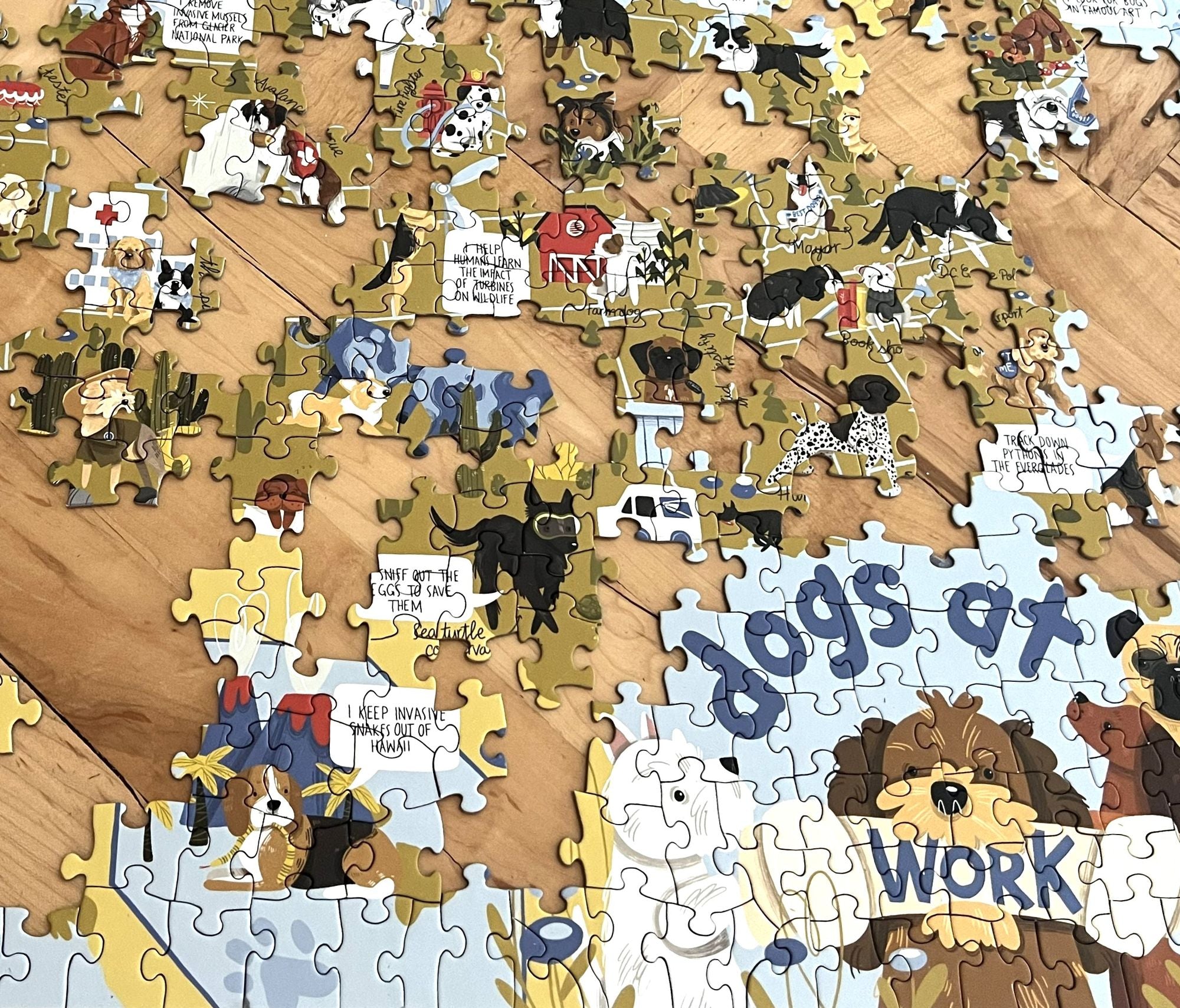Dogs at Work 500 piece puzzle