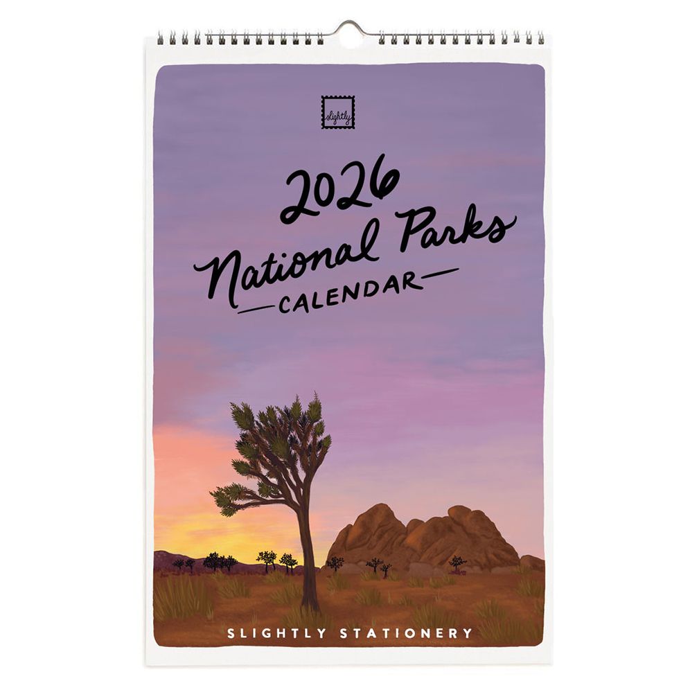 2026 Slightly Stationery National Parks Wall Calendar