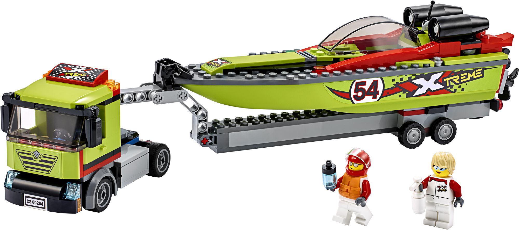 LEGO City Great Vehicles Race Boat Transporter 60254
