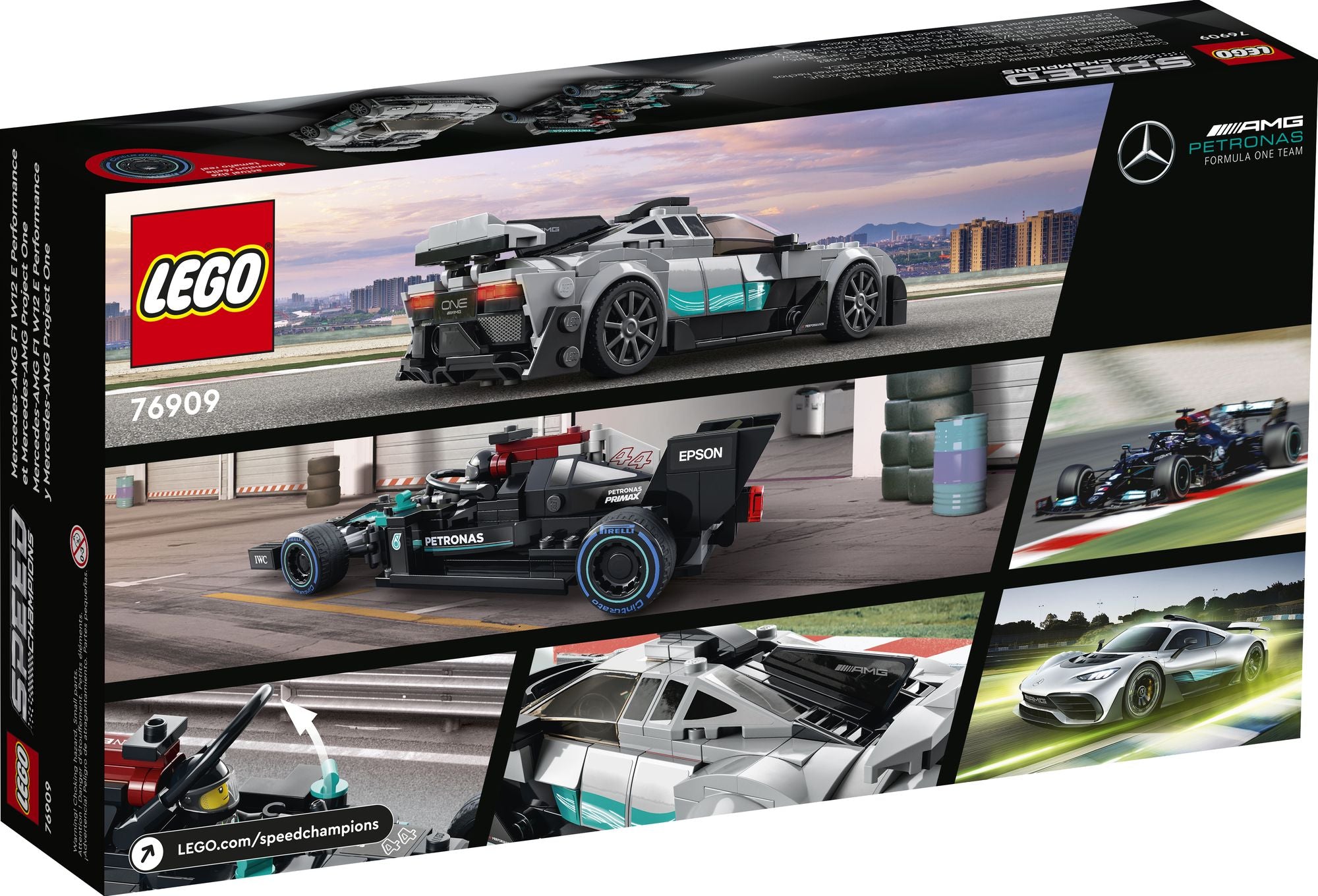 LEGO® Speed Champions Mercedes-AMG F1 W12 E Performance & Mercedes-AMG Project One 76909 (Retiring Soon)