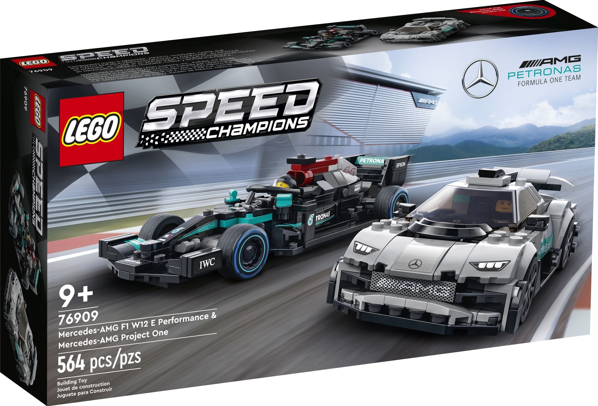 LEGO® Speed Champions Mercedes-AMG F1 W12 E Performance & Mercedes-AMG Project One 76909 (Retiring Soon)